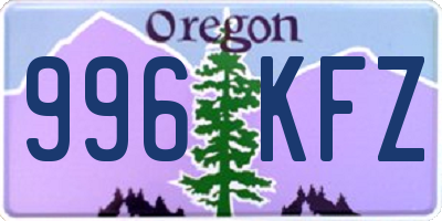 OR license plate 996KFZ