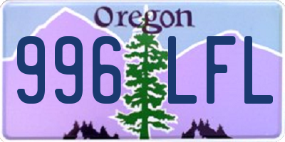 OR license plate 996LFL