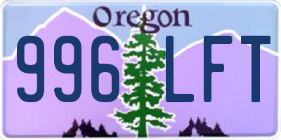 OR license plate 996LFT