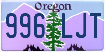 OR license plate 996LJT