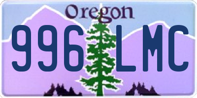 OR license plate 996LMC