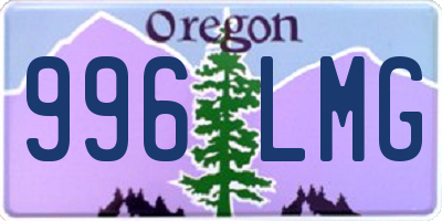 OR license plate 996LMG