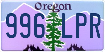 OR license plate 996LPR