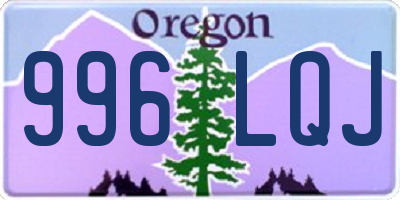 OR license plate 996LQJ