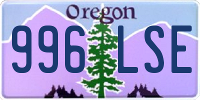 OR license plate 996LSE