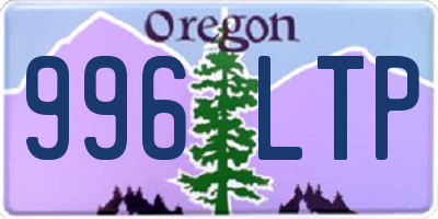 OR license plate 996LTP