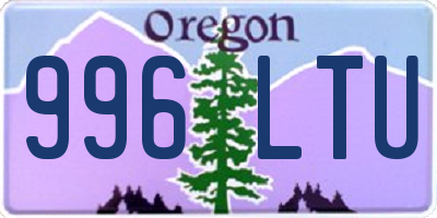 OR license plate 996LTU