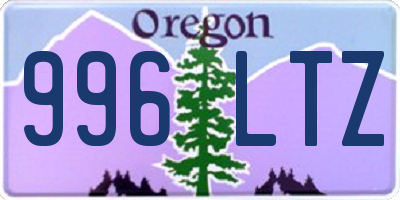 OR license plate 996LTZ