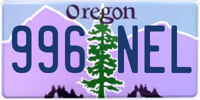 OR license plate 996NEL