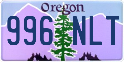 OR license plate 996NLT