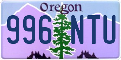 OR license plate 996NTU