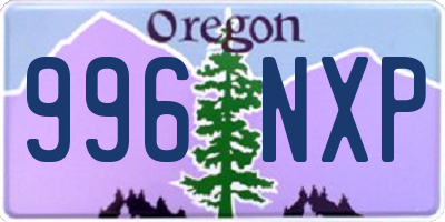 OR license plate 996NXP