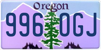 OR license plate 996OGJ