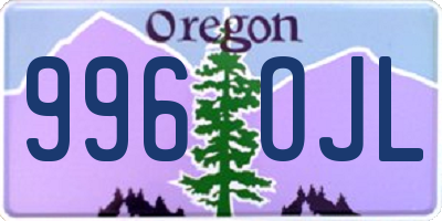 OR license plate 996OJL