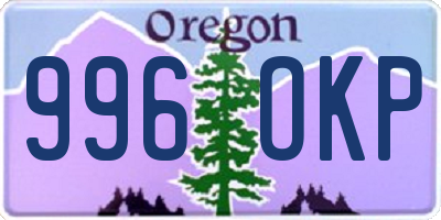 OR license plate 996OKP