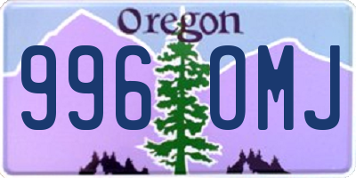 OR license plate 996OMJ