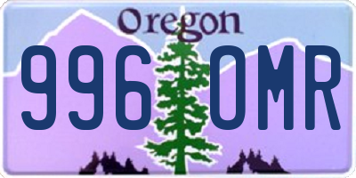 OR license plate 996OMR