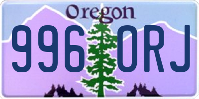 OR license plate 996ORJ