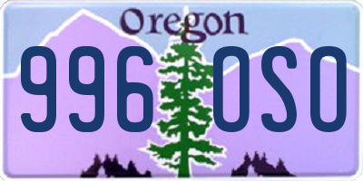 OR license plate 996OSO