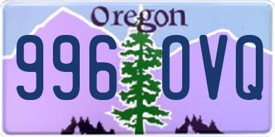 OR license plate 996OVQ