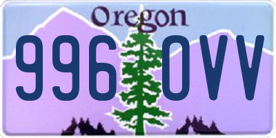 OR license plate 996OVV
