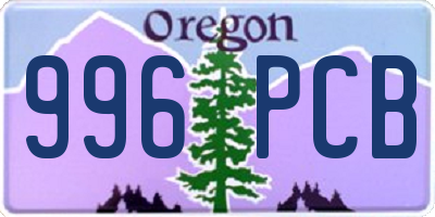 OR license plate 996PCB