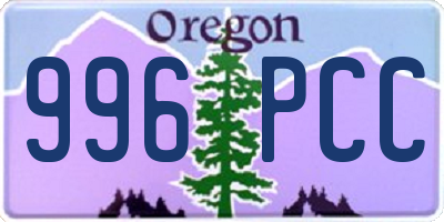 OR license plate 996PCC