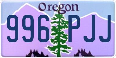 OR license plate 996PJJ