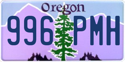 OR license plate 996PMH