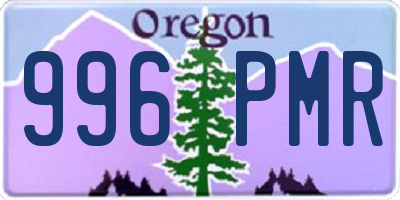 OR license plate 996PMR