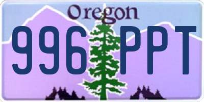 OR license plate 996PPT