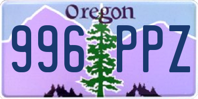 OR license plate 996PPZ