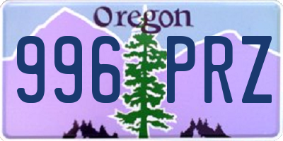 OR license plate 996PRZ