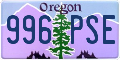 OR license plate 996PSE