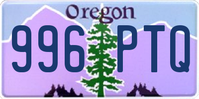 OR license plate 996PTQ