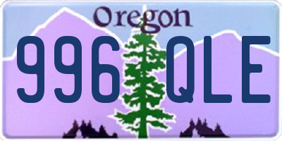 OR license plate 996QLE