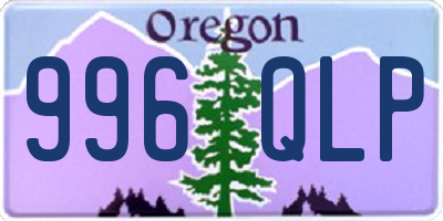 OR license plate 996QLP