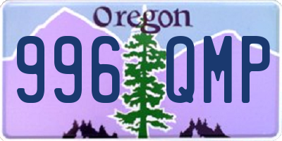 OR license plate 996QMP