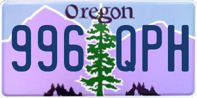 OR license plate 996QPH