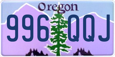 OR license plate 996QQJ