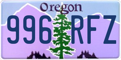 OR license plate 996RFZ