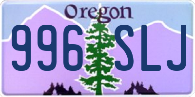 OR license plate 996SLJ