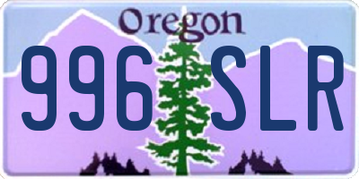 OR license plate 996SLR