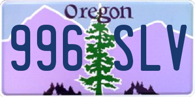 OR license plate 996SLV