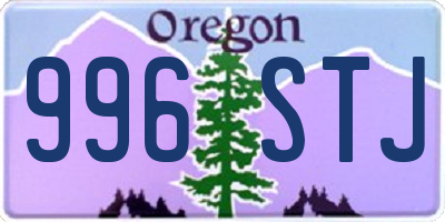 OR license plate 996STJ