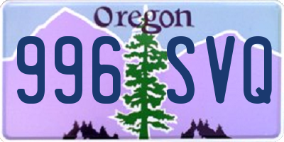OR license plate 996SVQ