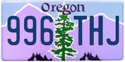 OR license plate 996THJ