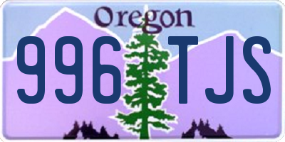 OR license plate 996TJS