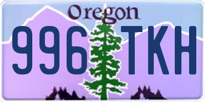 OR license plate 996TKH