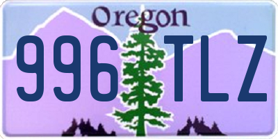 OR license plate 996TLZ